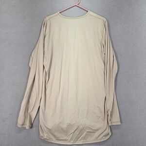 Polartec Silkweight Base Layer Shirt Mens LT Beige Long Sleeve Tan Military